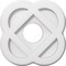 Ekena Millwork Charlotte Architectural Grade PVC Contemporary Ceiling Medallion, 10"OD x 3"ID x 4"C x 1"P CMP10CE-03000 - alternate 1